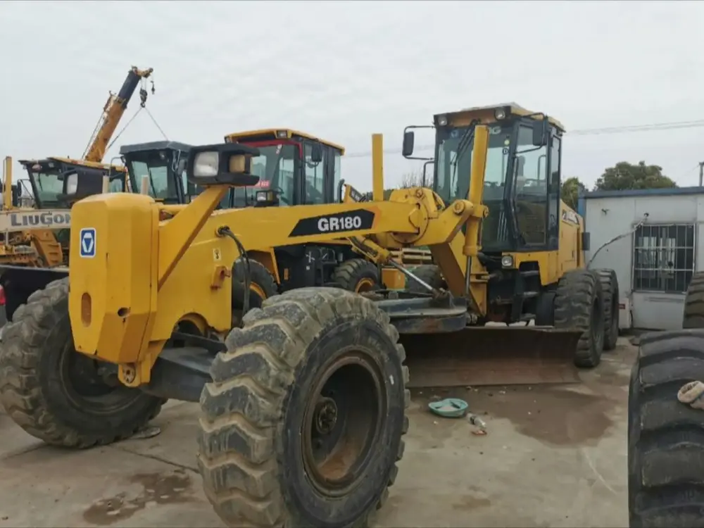 A motor grader